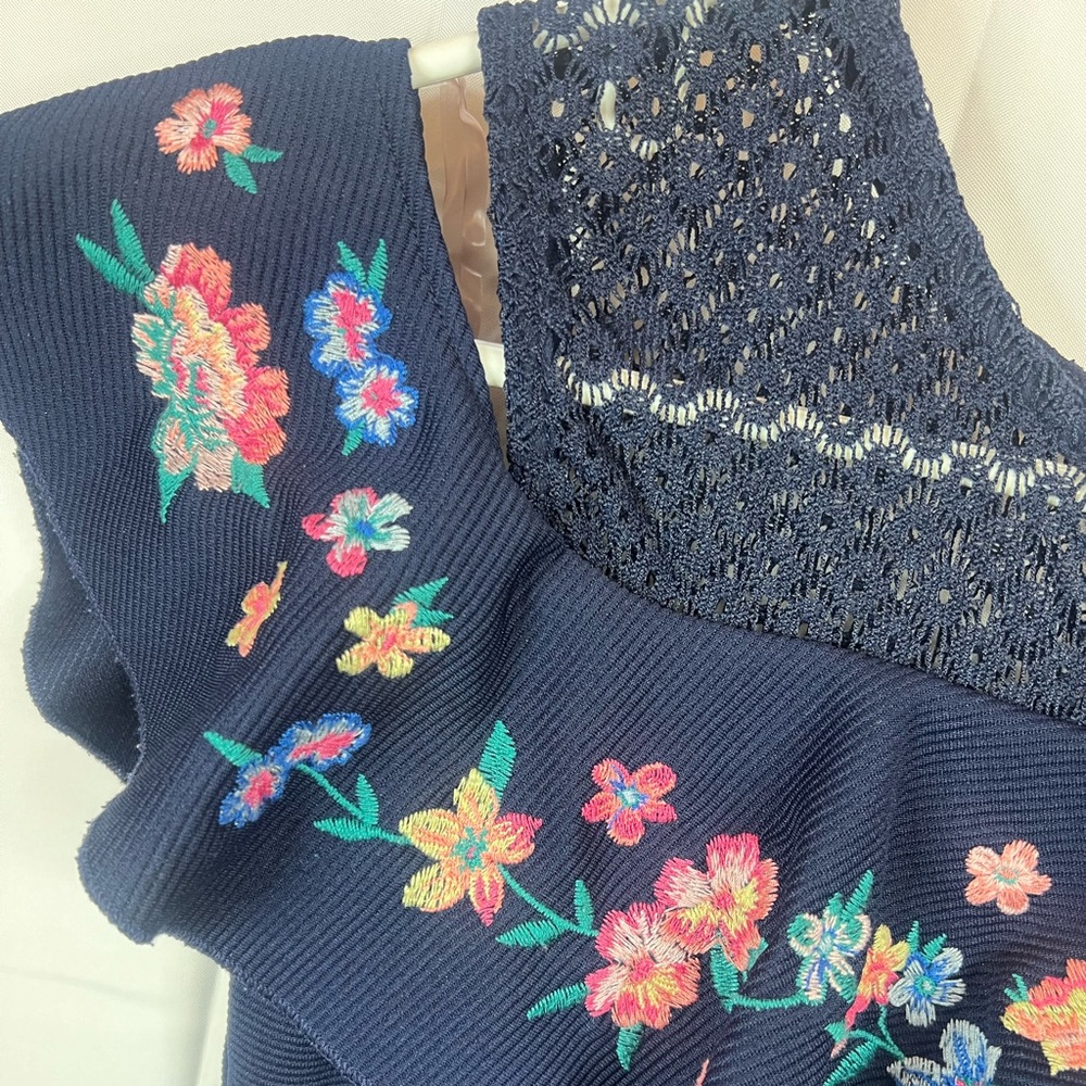 Knit Works Size 14‎ Blue/ Till Girls Fancy Circle Dress Party Christmas